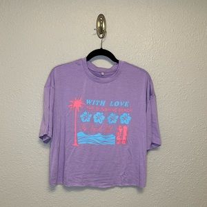 Cropped Lightweight T-shirt The Beach Club